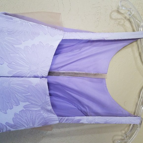 SHERRI HILL PURPLE FLORAL  PROM/HOMECOMING DRESS - Picture 11 of 15